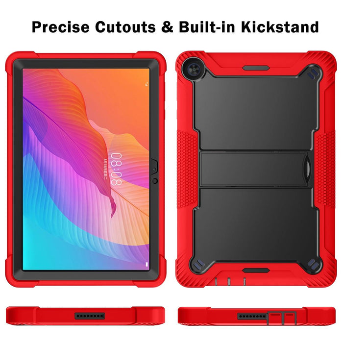 10 Silicone + Pc Shockproof Protective Case With Holder
