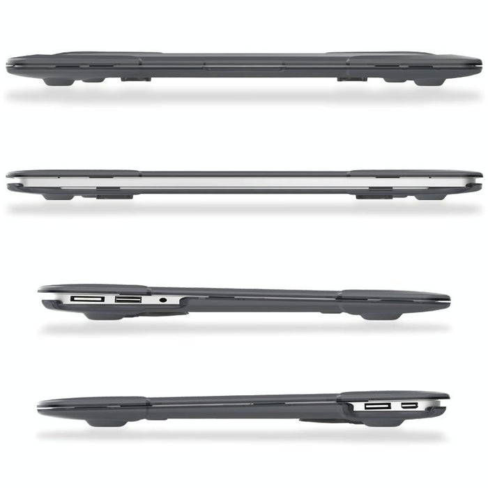 For Macbook Air 11.6 Inch A1465 / A1370 Tpu And Pc Two-Colour Anti-Fall Laptop Protective Case Grey