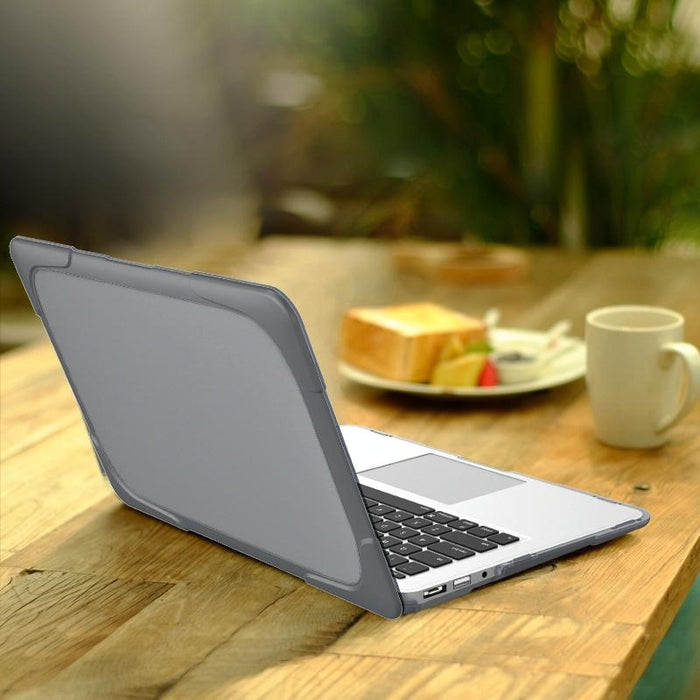 For Macbook Air 11.6 Inch A1465 / A1370 Tpu And Pc Two-Colour Anti-Fall Laptop Protective Case Grey