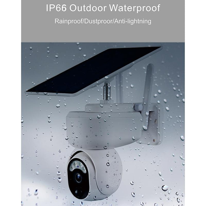 1080P Ip65 Waterproof Solar Smart Ptz Camera Support Full-Colour Night Vision & Two-Way Voice Intercom & Ai Humanoid Detection Alarm Wifi Version