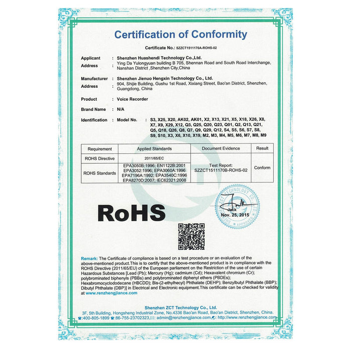 Multifunctional Hd Noise Reduction Conference Recording Pen Capacity 32Gb Black