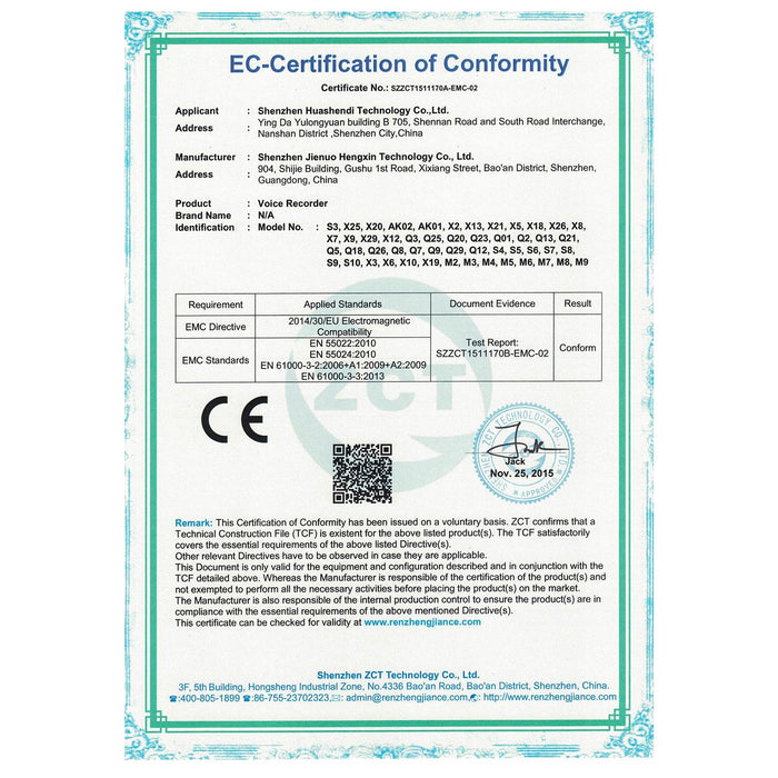 Multifunctional Hd Noise Reduction Conference Recording Pen Capacity 32Gb Black