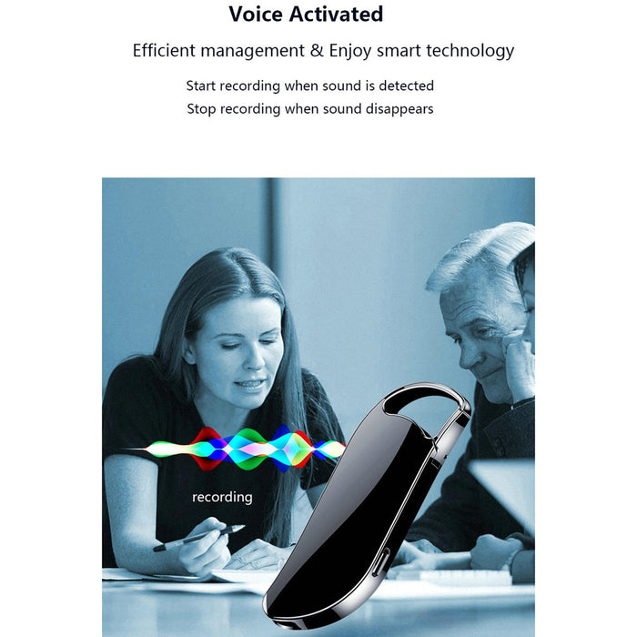 V11 Portable Keychain Hd Recording Pen Voice Recorder Capacity 32Gb Black