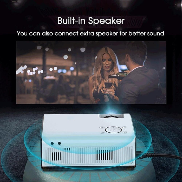 Y5 800X480P 80 Ansi Lumens Portable Home Theater Led Hd Digital Projector Android 9.0 1G + 8G