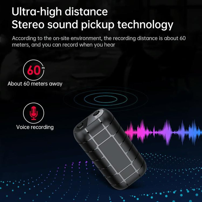 B800Li Clip-On Hd Noise Reduction Recording Pen Support Tf Card & One-Key Recording & Otg Capacity 16Gb Black