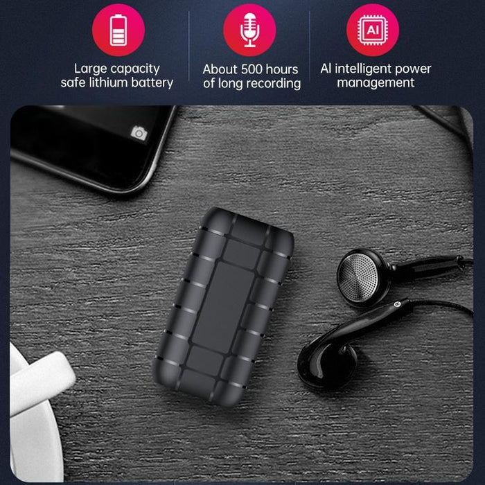 B800Li Clip-On Hd Noise Reduction Recording Pen Support Tf Card & One-Key Recording & Otg Capacity 32Gb Black