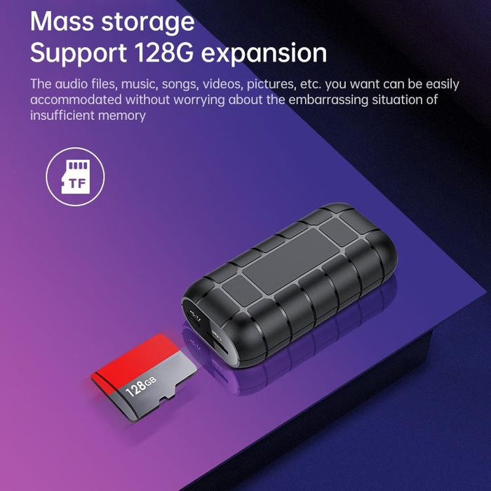 B800Li Clip-On Hd Noise Reduction Recording Pen Support Tf Card & One-Key Recording & Otg Capacity 128Gb Black