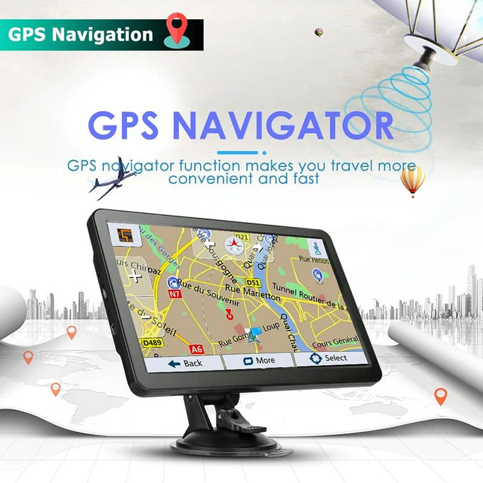 7 Inch Car Gps Navigator 8G + 256M Capacitive Screen Bluetooth Reverse Image - Europe Map