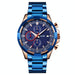 Men Stainless Steel Quartz Watch with Luminous Calendar