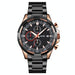 Men Stainless Steel Quartz Watch with Luminous Calendar