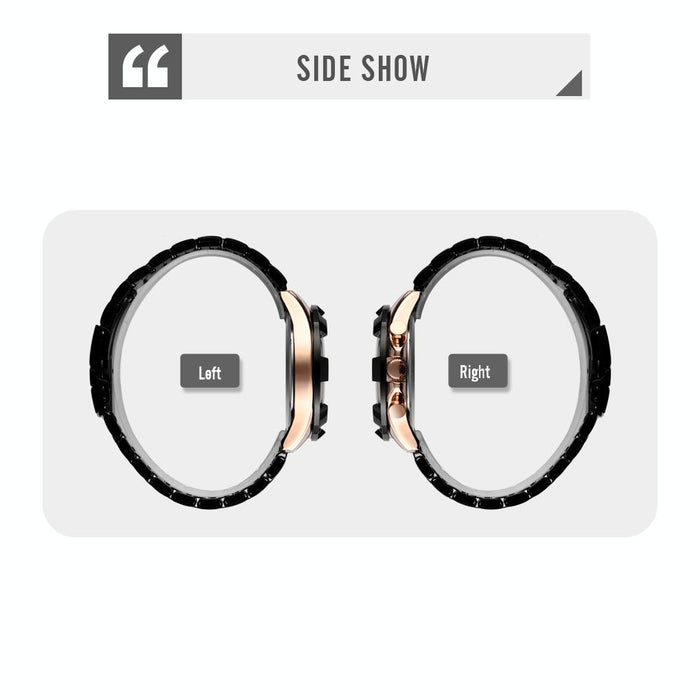 Men Stainless Steel Quartz Watch with Luminous Calendar