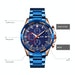 Men Stainless Steel Quartz Watch with Luminous Calendar