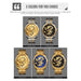 Men Golden Dragon Calendar Dial Quartz Watch with Luminous
