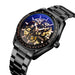 Men Automatic Mechanical Watch with Gear Dial