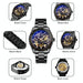 Men Automatic Mechanical Watch with Gear Dial
