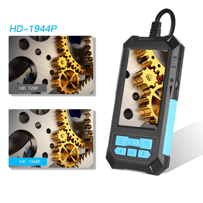 14Mm 4.5 Inch Hd 500W Autofocus Camera Endoscope Portable Waterproof Industrial Pipe Endoscope Hard Cable Length 5M