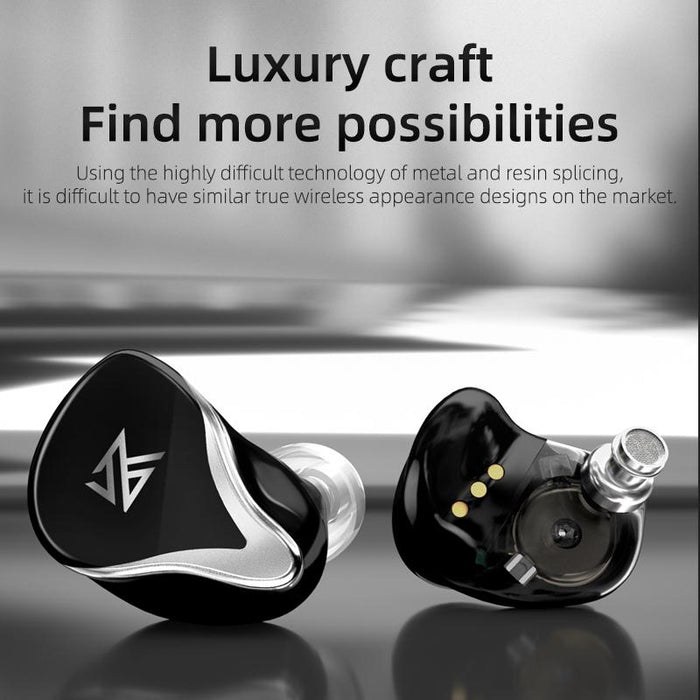 Kz Z3 Hybrid Technology 1Dd & 1Ba Wireless Bluetooth 5.2 Sports Noise Reduction Tws In-Ear Earphone Black