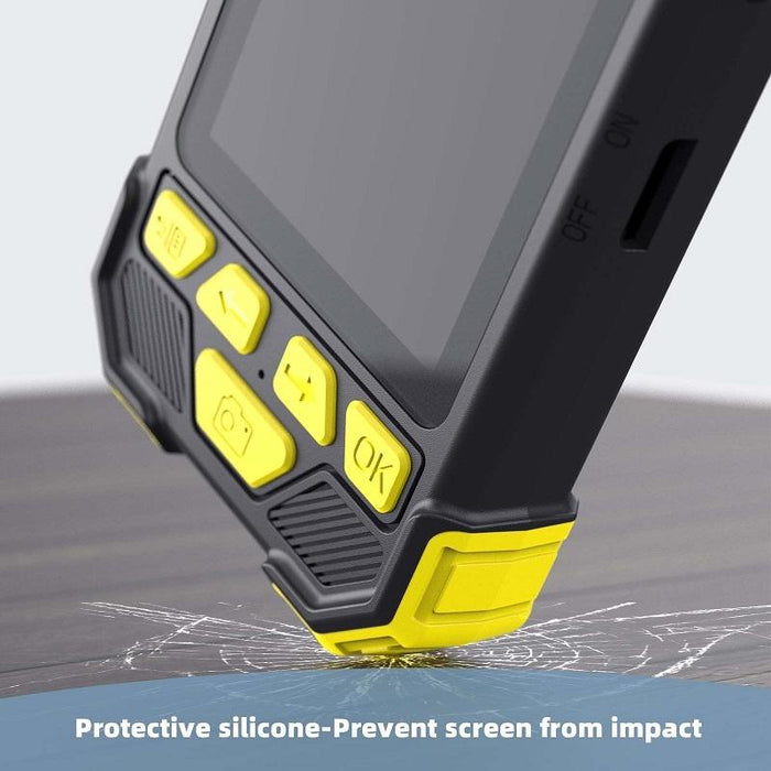 8Mm Single Lens Hand-Held Hard-Wire Endoscope With 4.3-Inch Ips Colour Lcd Screen Cable Length 2M Yellow