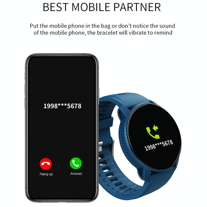 Blue W9 Smart Bracelet Heart Rate Pedometer Sleep Monitor