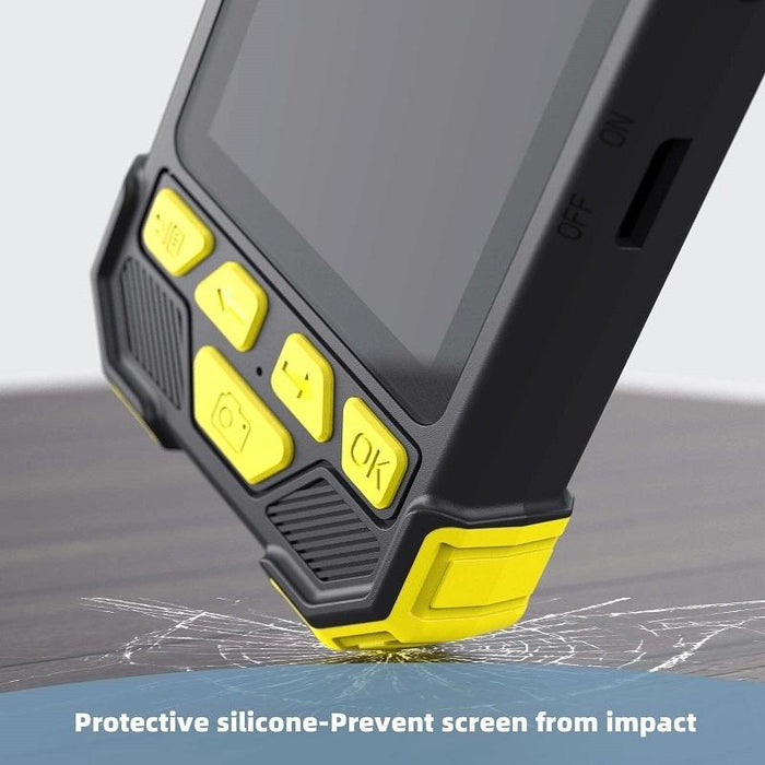 7.9Mm Dual Lens Hand-Held Hard-Wire Endoscope With 4.3-Inch Ips Colour Lcd Screen Cable Length 3.5M Yellow