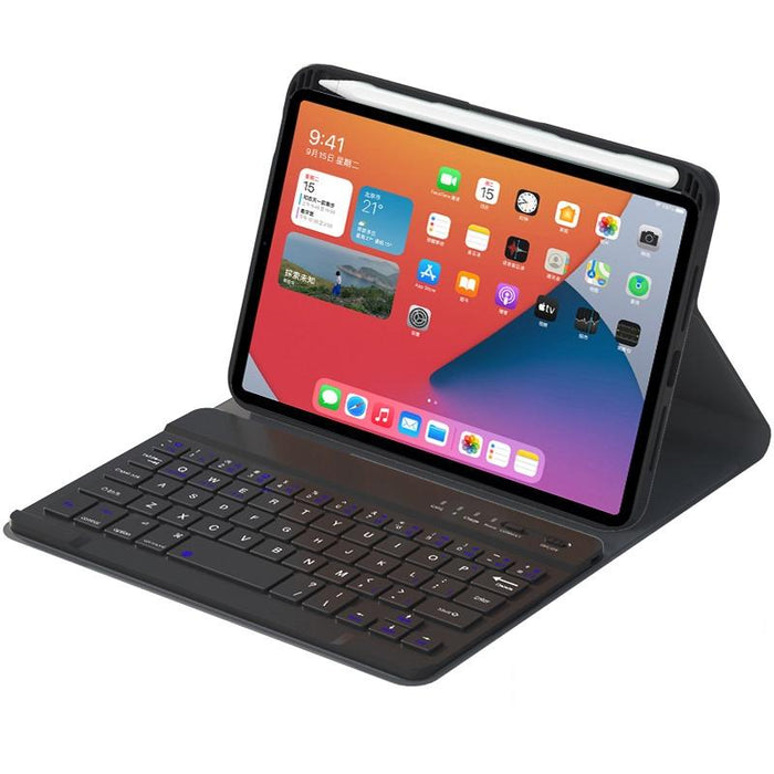 Square Keys Detachable Bluetooth Keyboard Leather Tablet Case With Holder For Ipad Mini 6