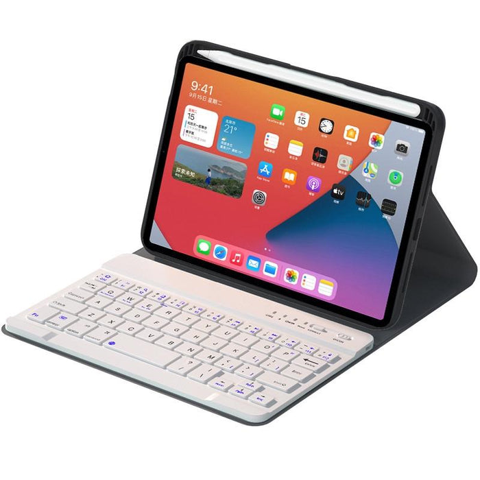 Square Keys Detachable Bluetooth Keyboard Leather Tablet Case With Holder For Ipad Mini 6