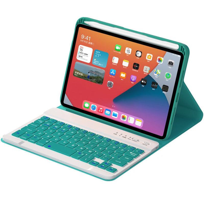 Square Keys Detachable Bluetooth Keyboard Leather Tablet Case With Holder For Ipad Mini 6