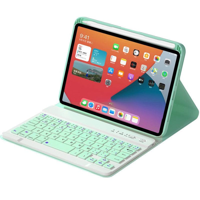 Square Keys Detachable Bluetooth Keyboard Leather Tablet Case With Holder For Ipad Mini 6