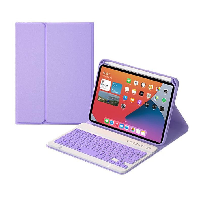 Square Keys Detachable Bluetooth Keyboard Leather Tablet Case With Holder For Ipad Mini 6