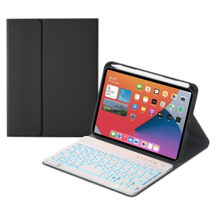 Square Keys Detachable Bluetooth Solid Colour Keyboard Leather Tablet Case With Colorful Backlight & Holder For Ipad Mini 6