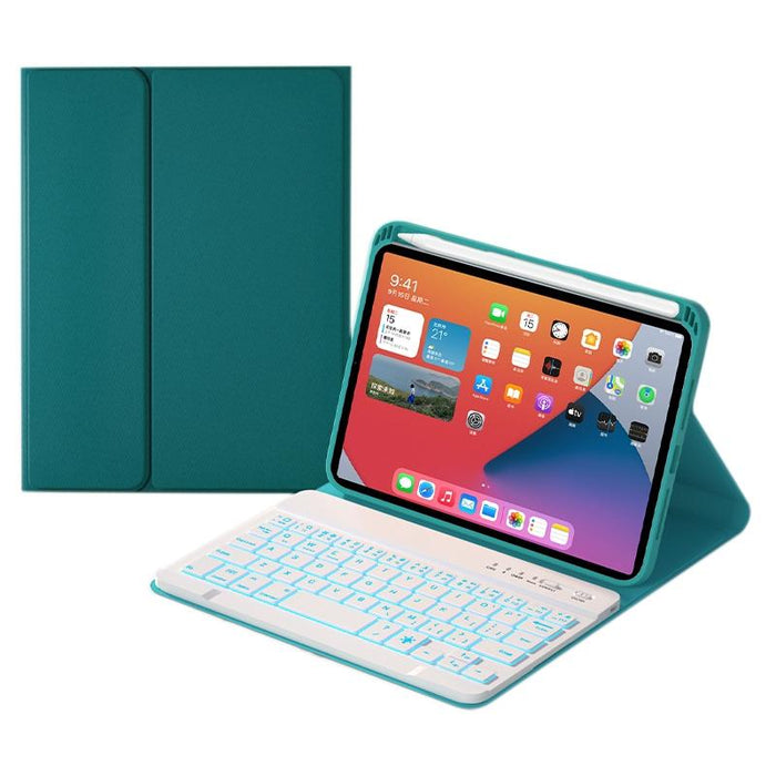 Square Keys Detachable Bluetooth Solid Colour Keyboard Leather Tablet Case With Colorful Backlight & Holder For Ipad Mini 6