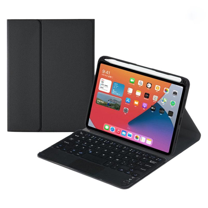 Hk006C Detachable Bluetooth Keyboard Leather Tablet Case With Touchpad & Holder For Ipad Mini 6 Black