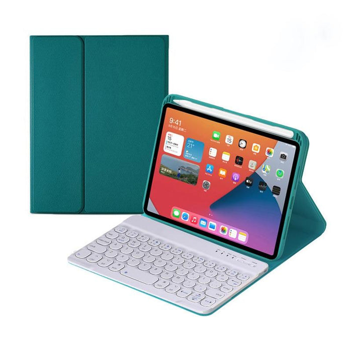 Round Keys Detachable Bluetooth Keyboard Leather Tablet Case With Holder For Ipad Mini 6