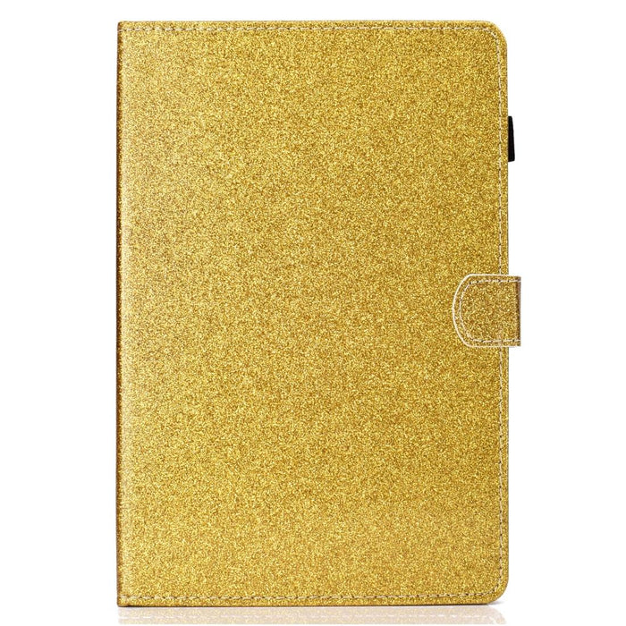 Varnish Glitter Powder Horizontal Flip Leather Case With Holder & Card Slot