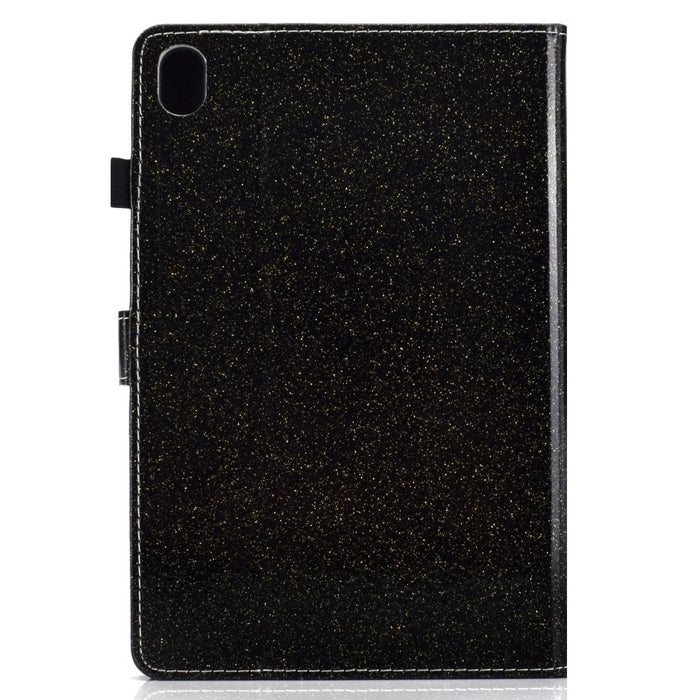 Varnish Glitter Powder Horizontal Flip Leather Case With Holder & Card Slot