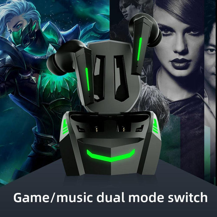 Xt80 Tws Game / Music Dual Mode Bluetooth Earphone With Breathing Light & Charging Box Black