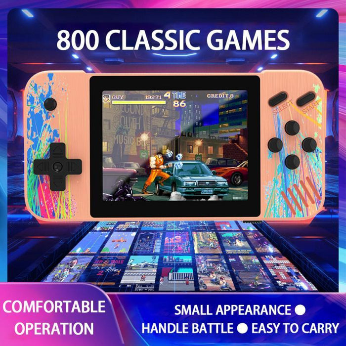 G3 Macaron 3.5 Inch Screen Handheld Game Console Built-In 800 Games