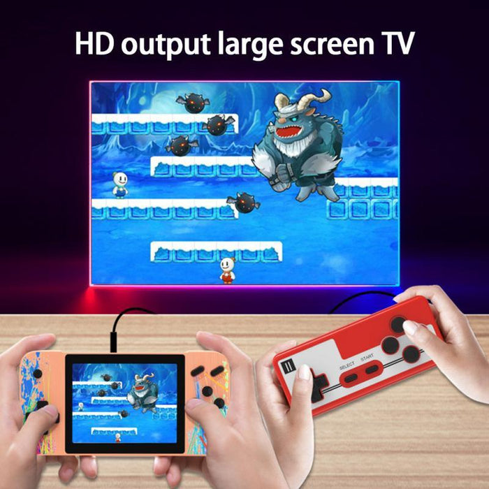 G3 Macaron 3.5 Inch Screen Handheld Game Console For Dual Players Built-In 800 Games