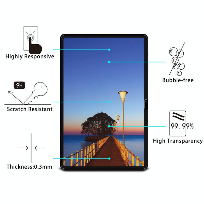 For Samsung Galaxy Tab S8 Plus 2Pcs 9H 2.5D Explosion-Proof Tempered Tablet Glass Film