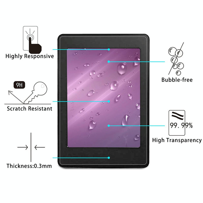 For Amazon Kindle Paperwhite 5 6.8 2021 2 Pcs 9H 2.5D Explosion-Proof Tempered Tablet Glass Film