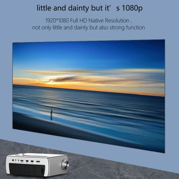 Yg430 Android Version 1920X1080 2500 Lumens Portable Home Theater Lcd Hd Projector Silver