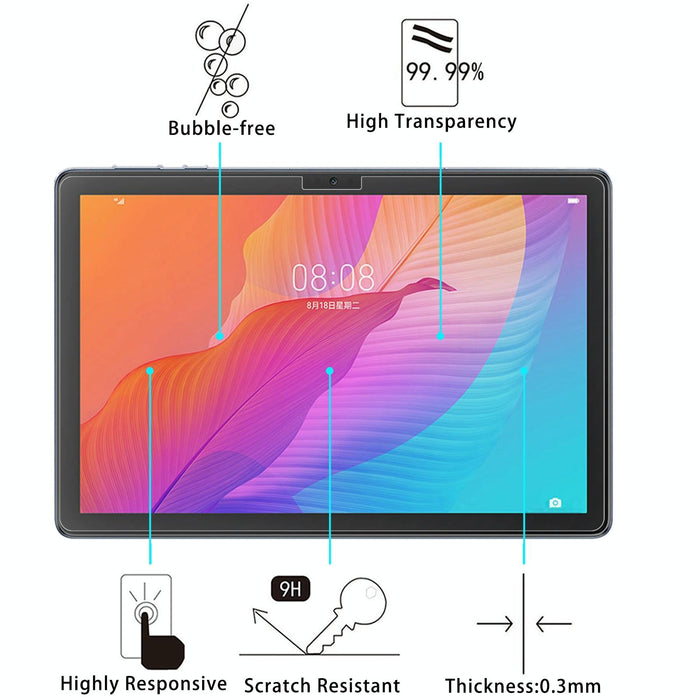 9H 2.5D Explosion-Proof Tempered Tablet Glass Film For Huawei Matepad T 10S / T 10 / Enjoy 2 / Teclast P40Hd / M40 Plus / Blackview Tab 12 Pro / Oscal Pad 10 / Oscal Pad 13 / Itel Pad One