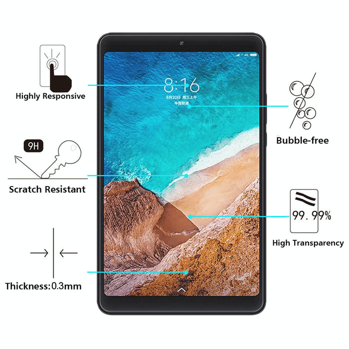 9H 2.5D Explosion-Proof Tempered Tablet Glass Film For Xiaomi Mi Pad 4