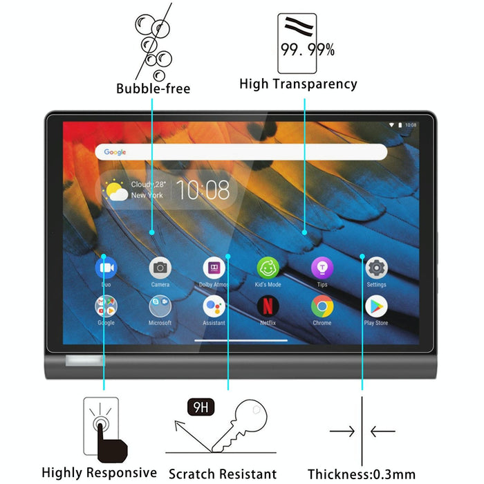 9H 2.5D Explosion-Proof Tempered Tablet Glass Film For Lenovo Yoga Smart Tab