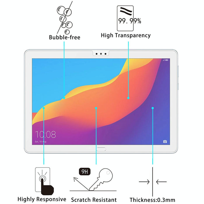 9H 2.5D Explosion-Proof Tempered Tablet Glass Film For Honor Pad 5 10.1