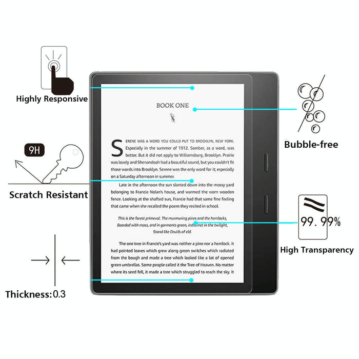 9H 2.5D Explosion-Proof Tempered Tablet Glass Film For Amazon Kindle Oasis 2017