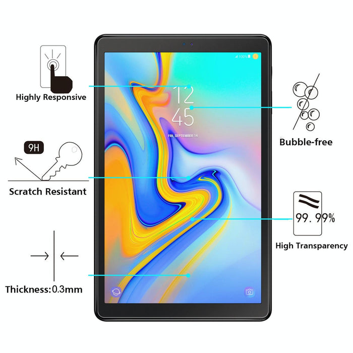 2 Pcs 9H 2.5D Explosion-Proof Tempered Tablet Glass Film For Samsung Galaxy Tab A 8.0 2018