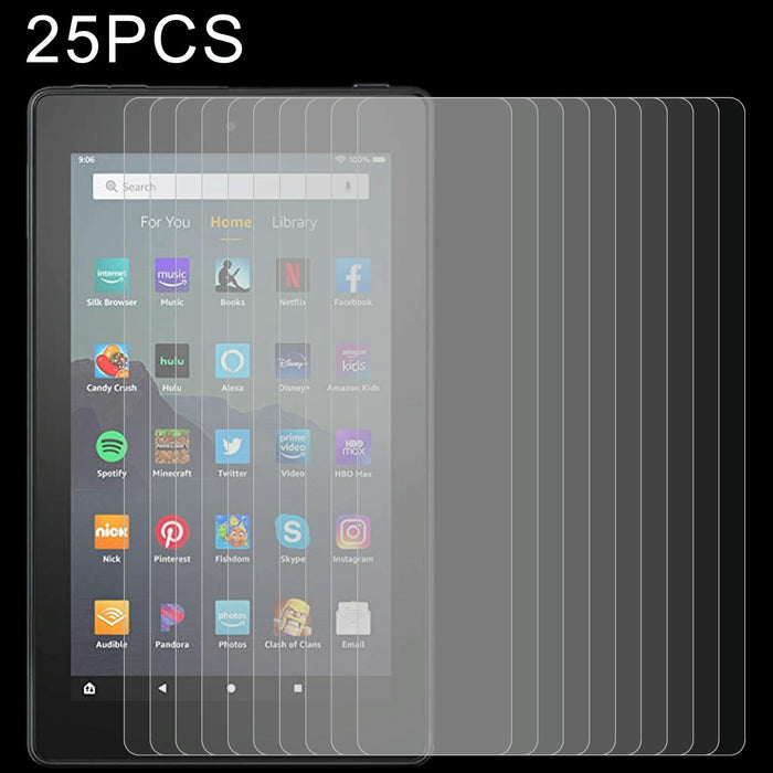 25 Pcs 9H 2.5D Explosion-Proof Tempered Tablet Glass Film For Amazon Kindle Fire 7 2019