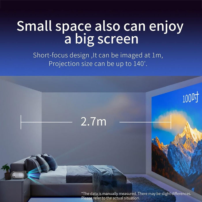 T7 1920X1080P 200 Ansi Lumens Portable Home Theater Led Hd Digital Projector Same Screen Version Black