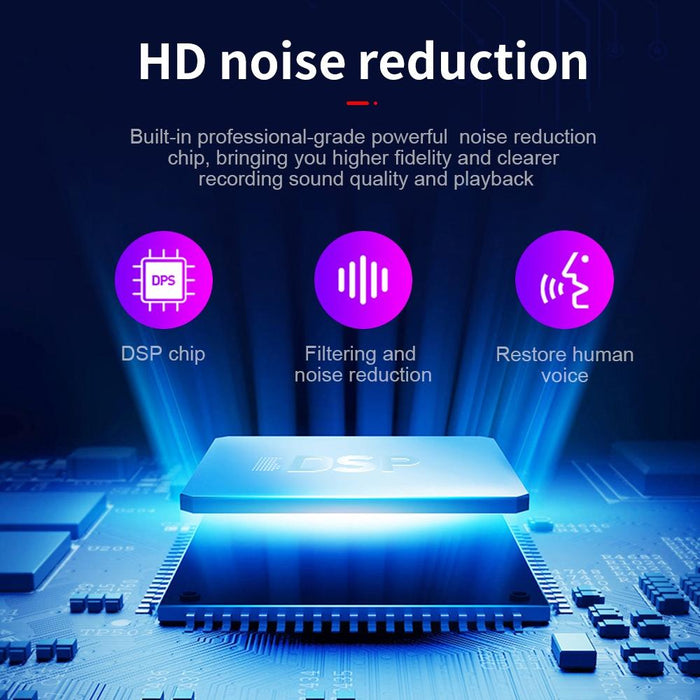 K2 Portable Ultra-Thin Card Voice Recorder Capacity 16Gb Black